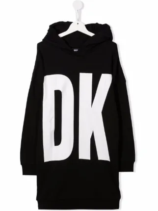 Dkny Kids TEEN logo-print hoodie dress 