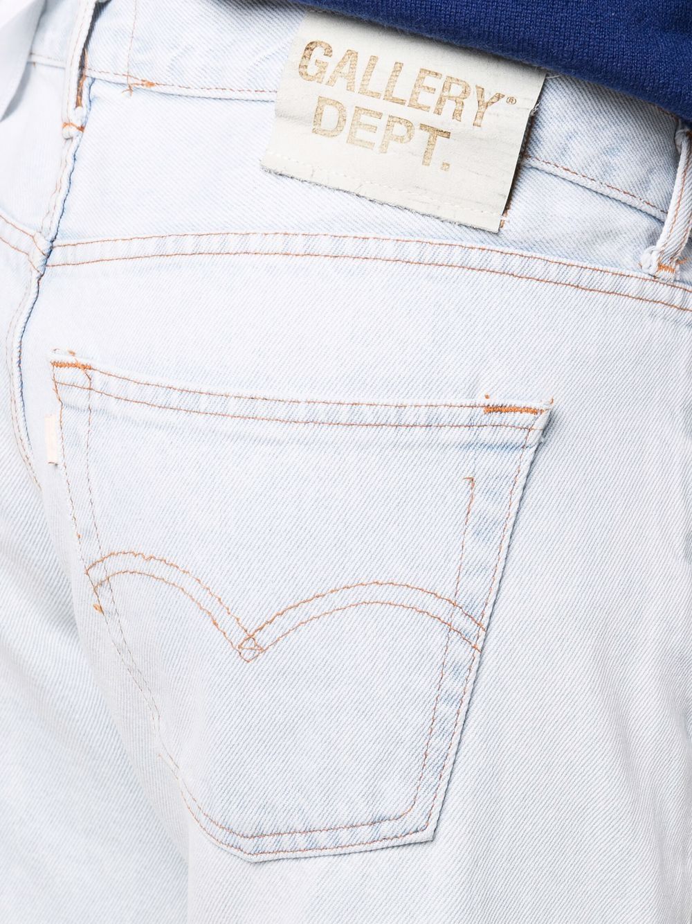 фото Gallery dept. frayed hem straight-leg denim jeans