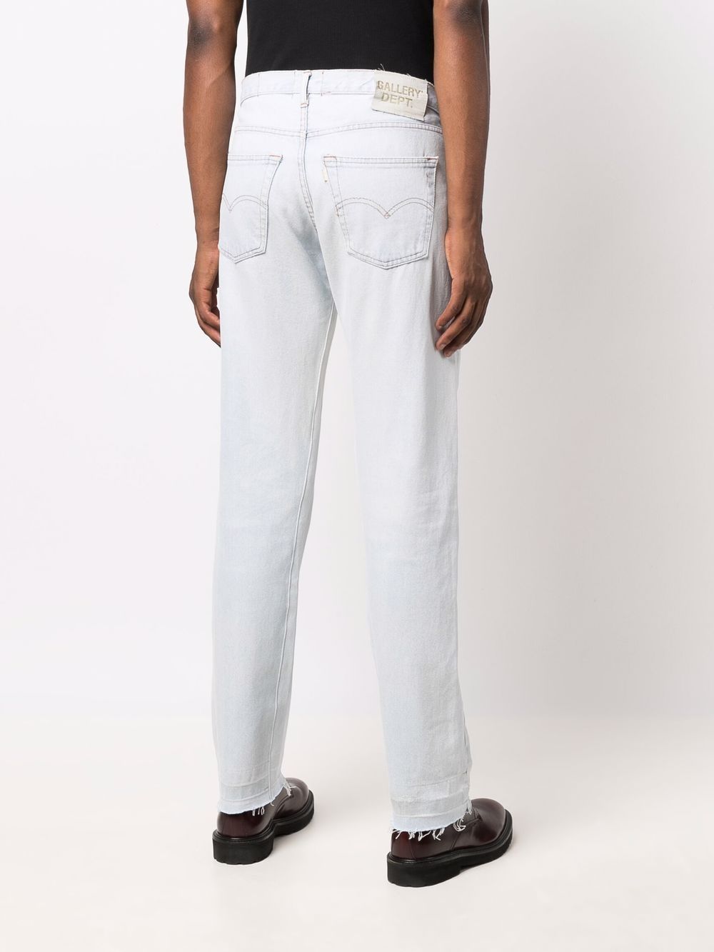 фото Gallery dept. frayed hem straight-leg denim jeans