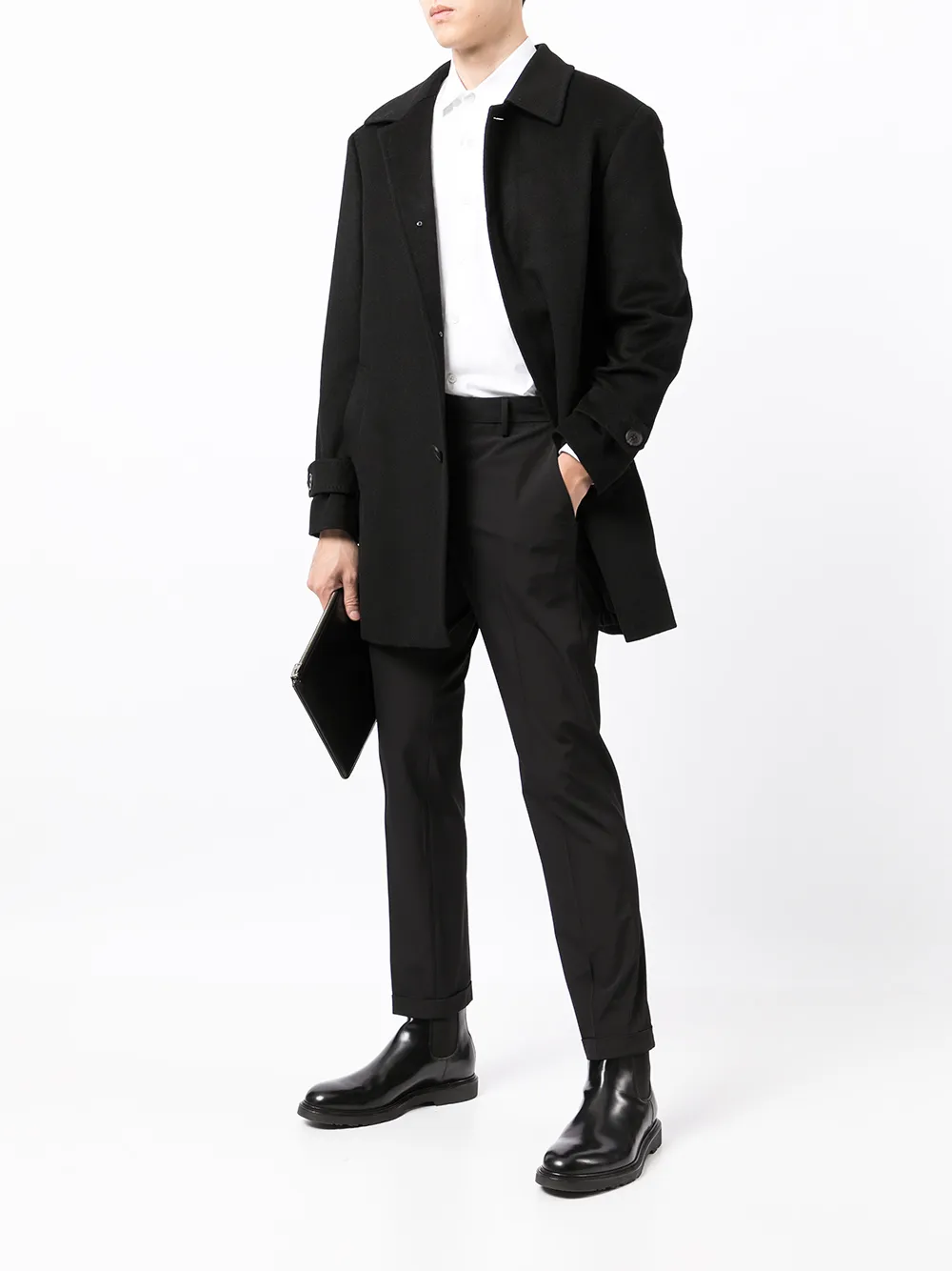 фото Gieves & hawkes однобортное пальто