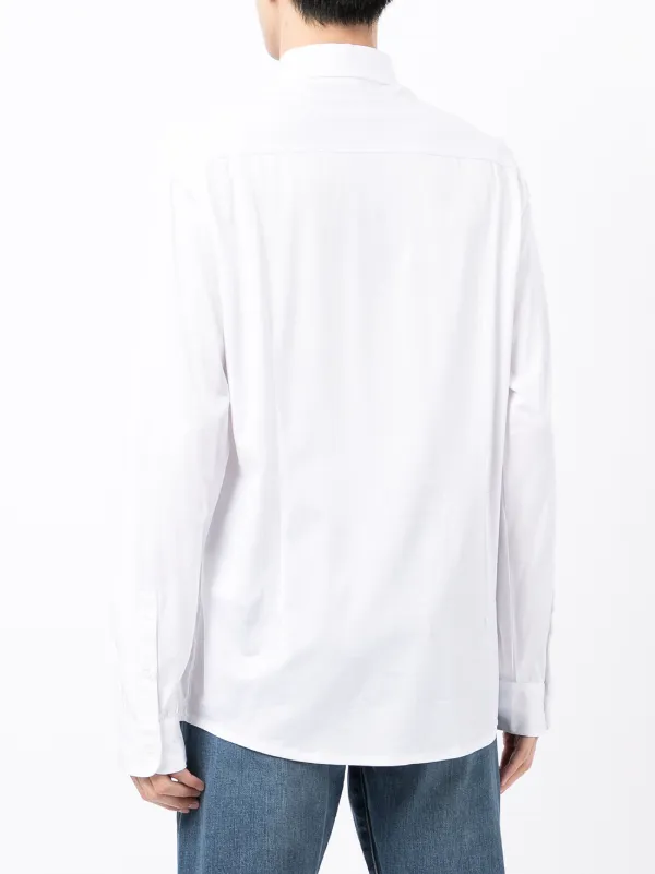 Emporio Armani Jersey long-sleeve Shirt | White | FARFETCH