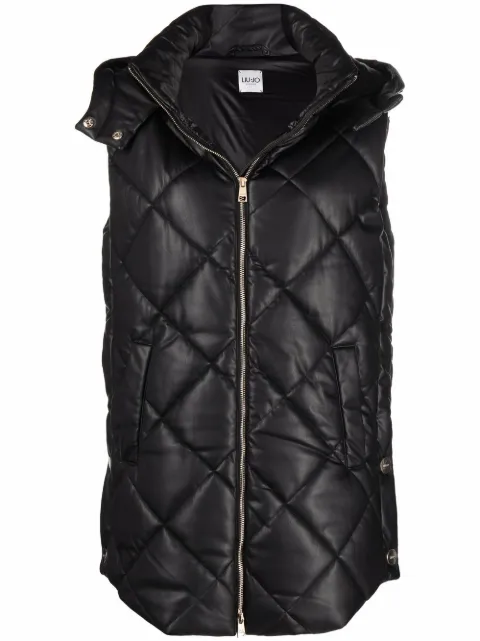 Gilet con cappuccio Giallo Farfetch Abbigliamento Cappotti e giubbotti Gilet 