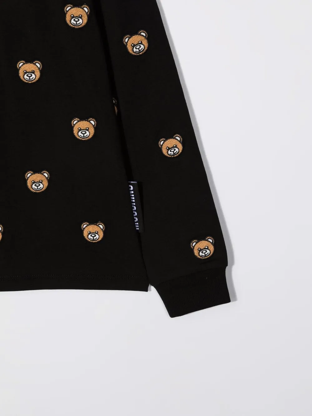 фото Moschino kids толстовка с вышивкой teddy bear