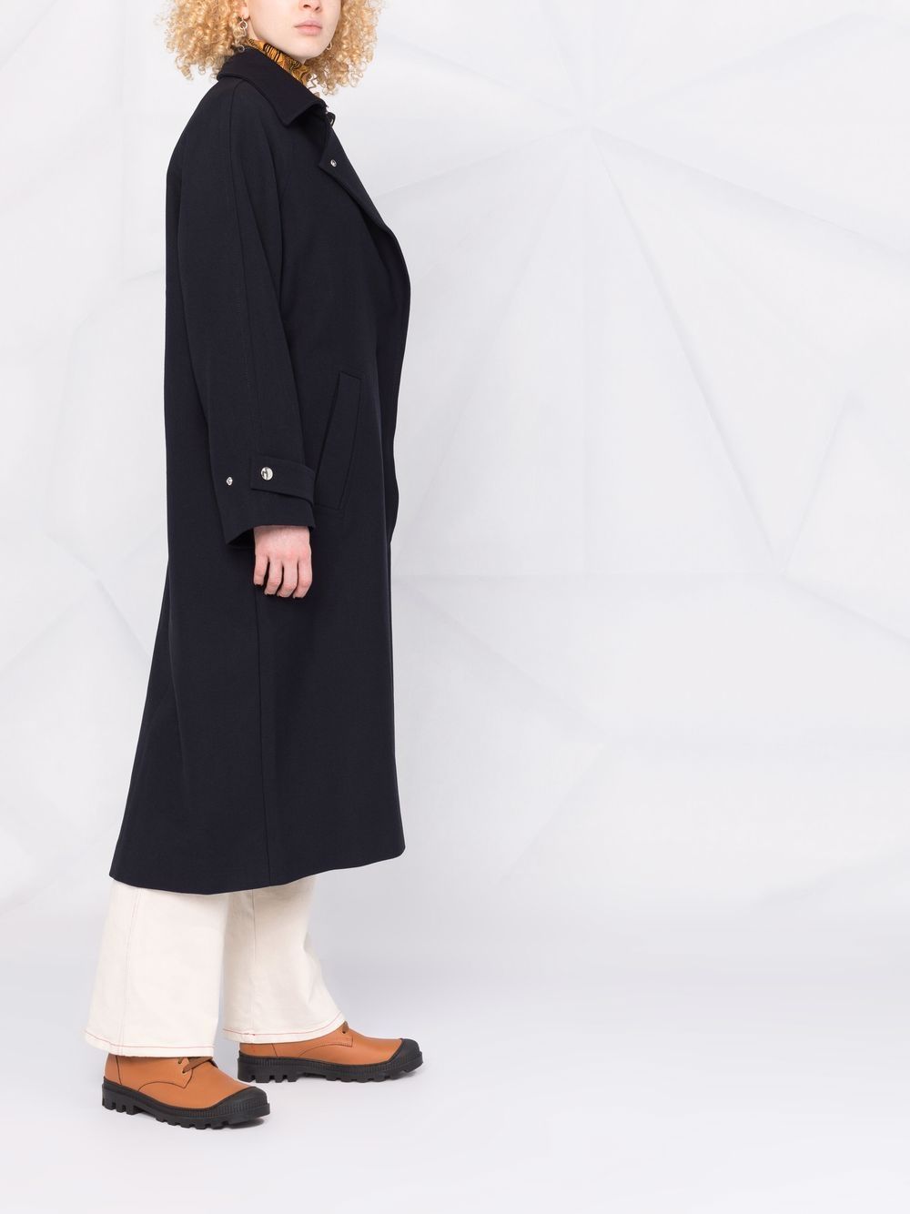 фото Kenzo пальто с вышитой монограммой и поясом