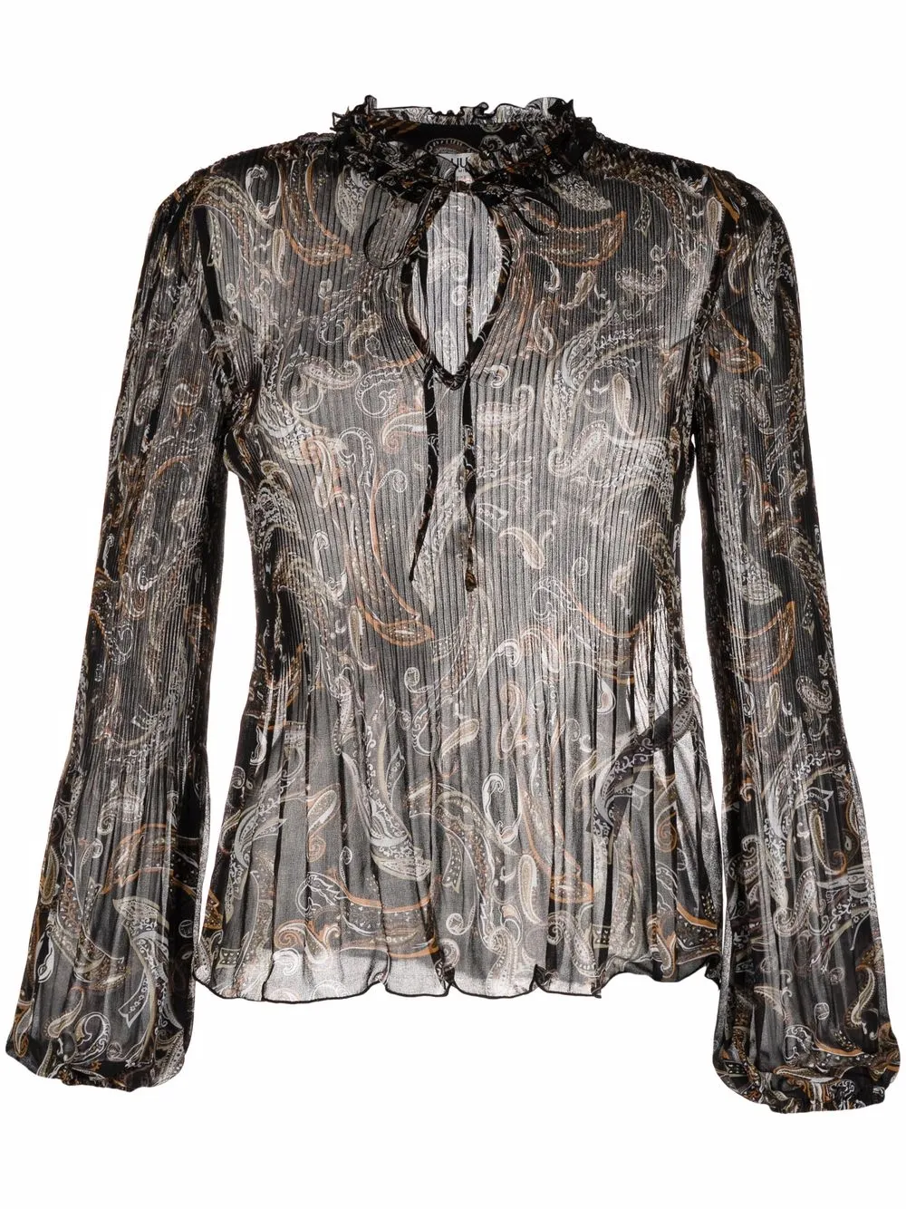 LIU JO paisley-print semi-sheer blouse | Black | Image 1