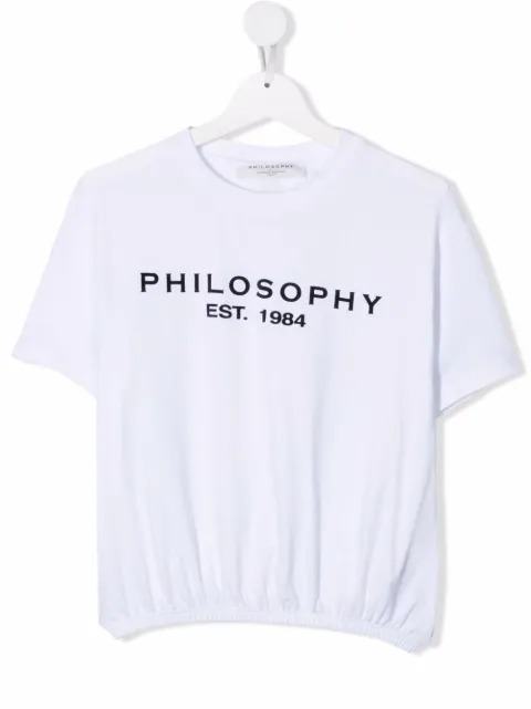 Philosophy Di Lorenzo Serafini Kids TEEN logo-print cotton T-shirt