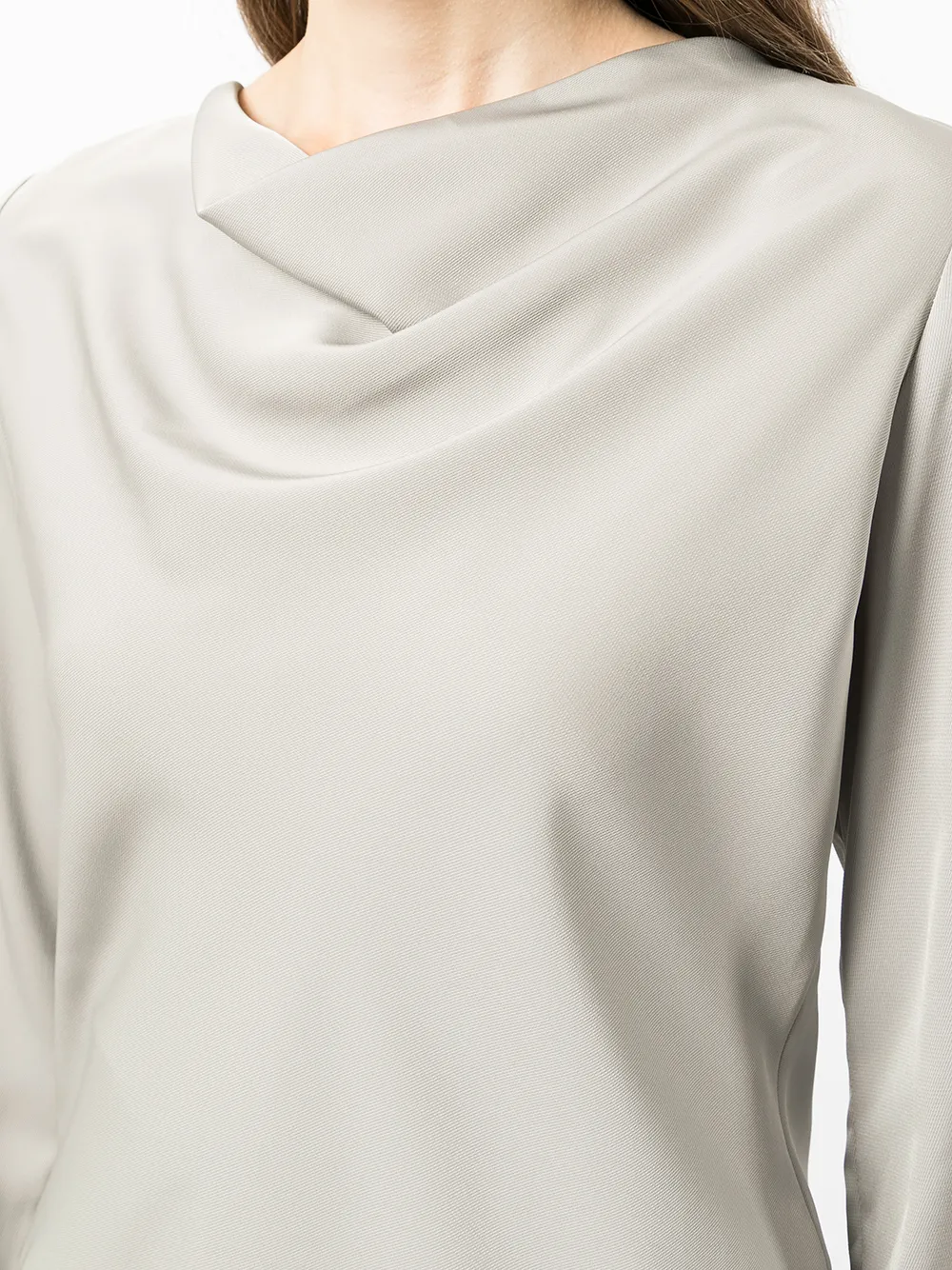 фото Emporio armani топ с длинными рукавами и воротником-хомутом