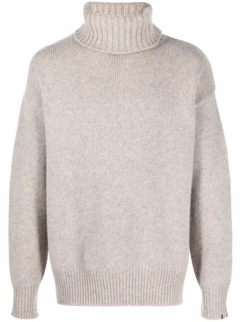 extreme cashmere roll-neck cashmere jumper