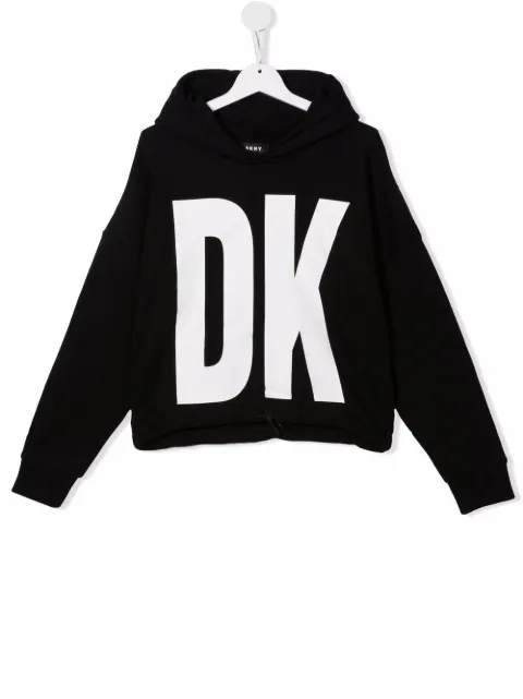 Dkny Kids هودي بطبعة شعار الماركة