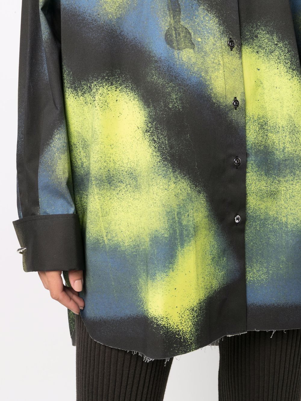 фото Andrea marques sprayed print shirt