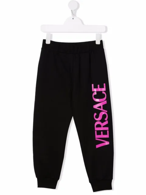 Versace Kids logo-print cotton sweatpants