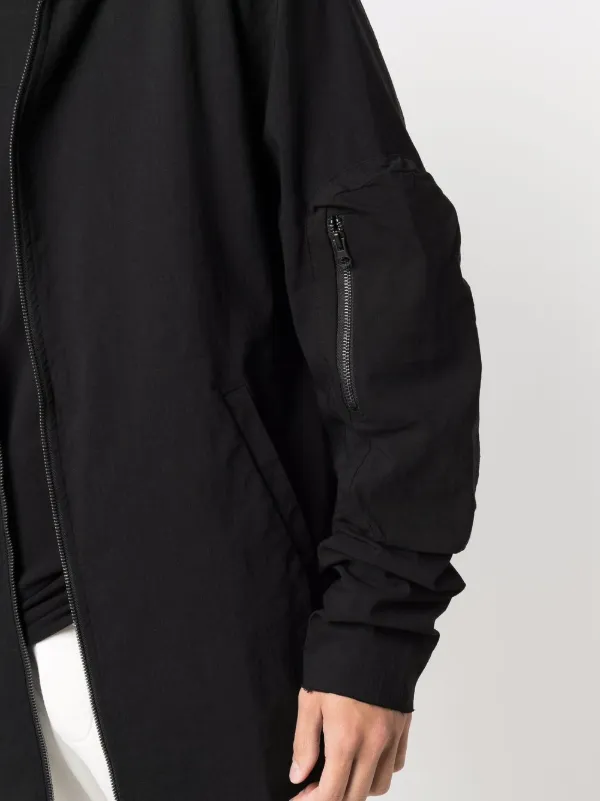 Thom Krom Zip-Pocket Hooded Jacket - Black