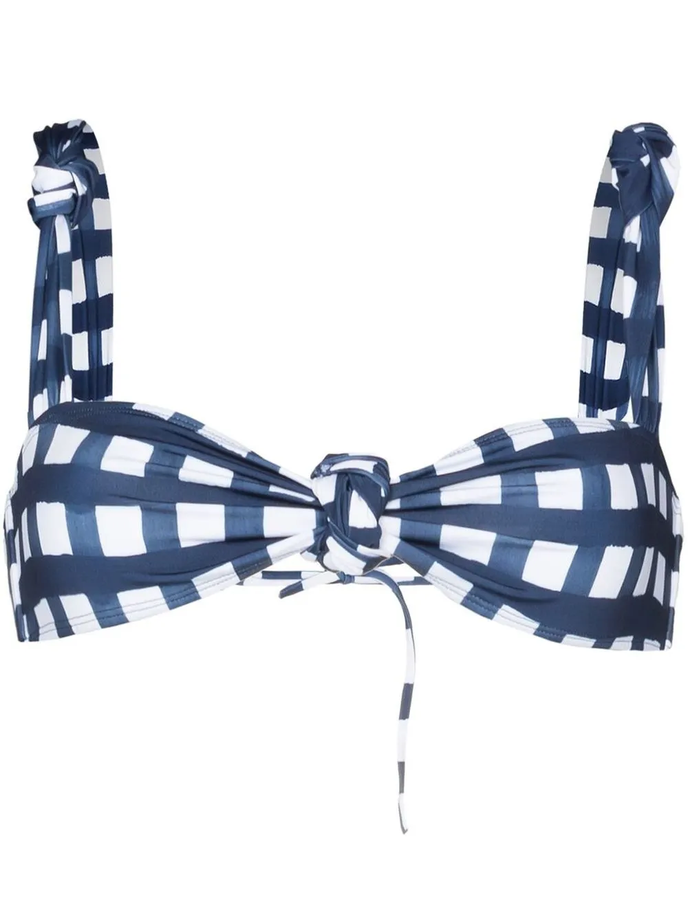 

Jacquemus Vichy gingham bikini top - Blue