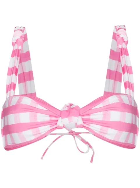 Jacquemus Vichy check bikini top