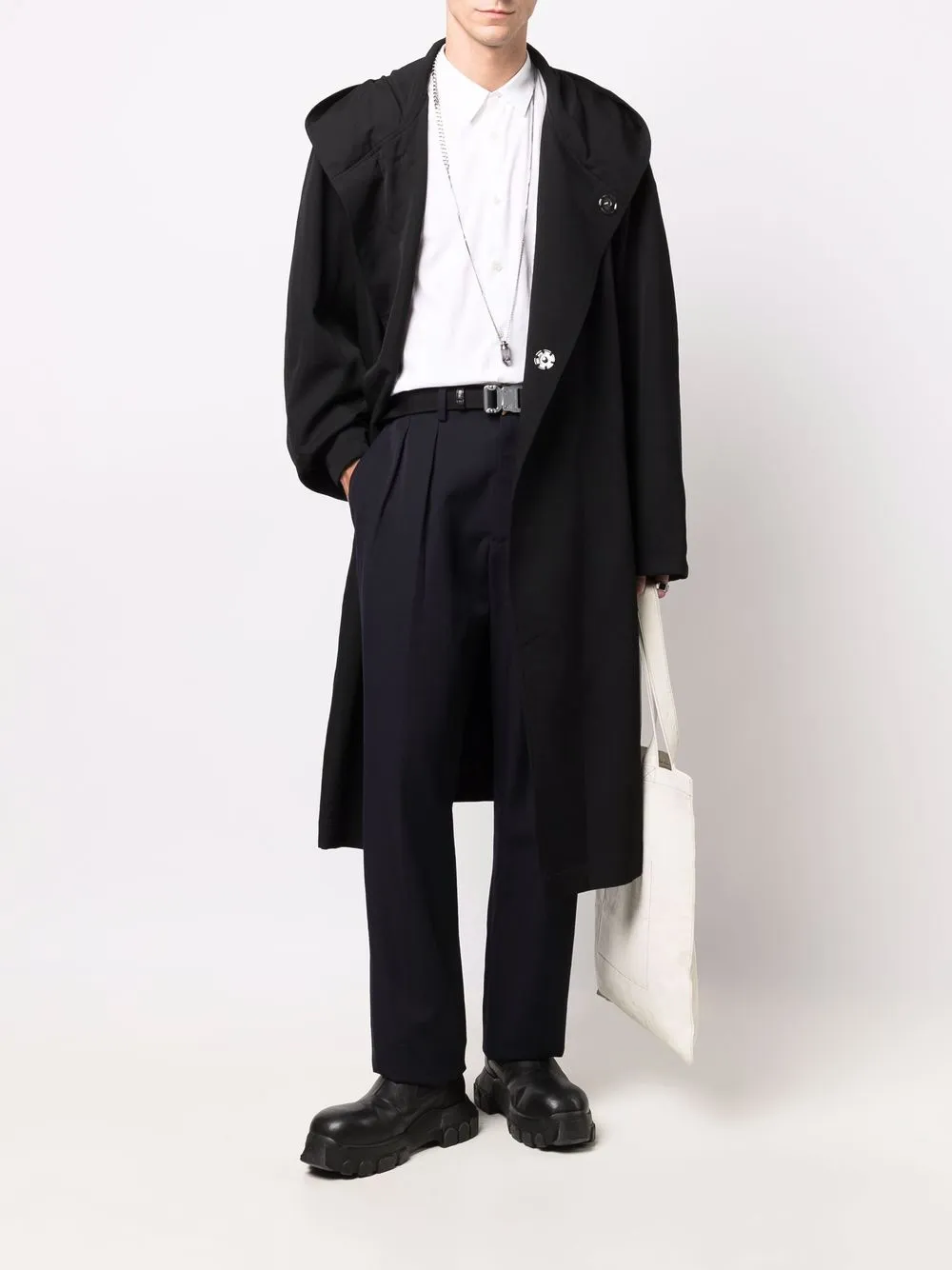 фото Yohji yamamoto зауженные брюки оверсайз