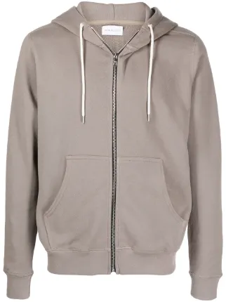 Shop John Elliott zip-up cotton hoodie 