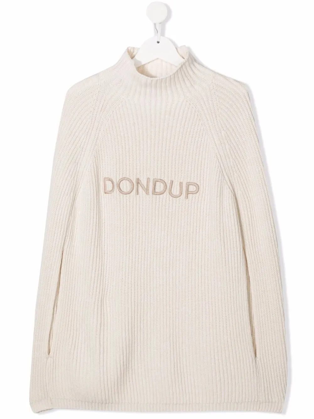 

DONDUP KIDS TEEN embroidered logo jumper - Neutrals