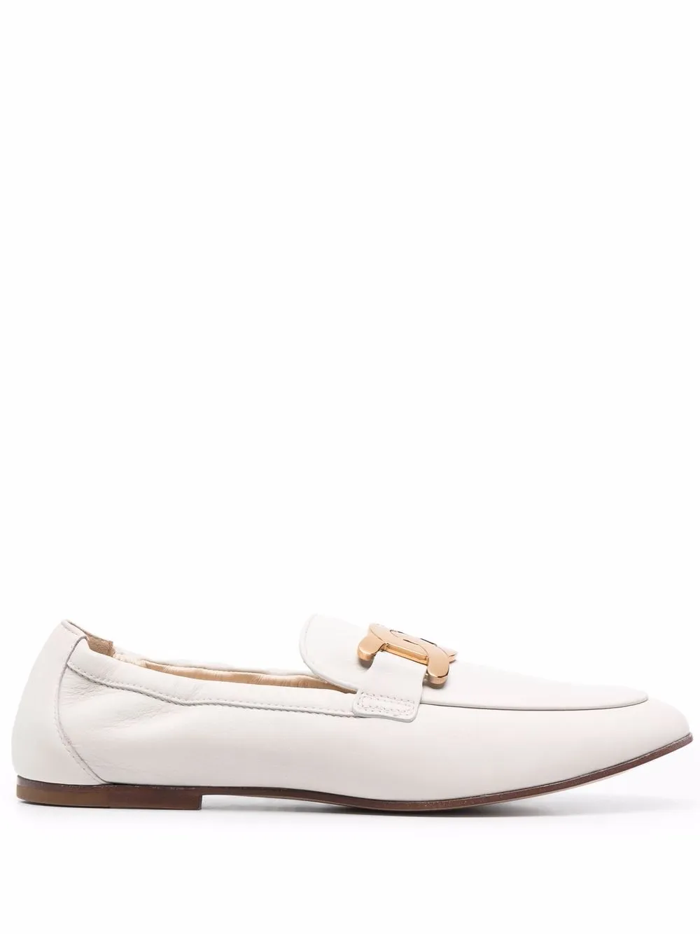 Tod's Loafers met logoplakkaat Beige
