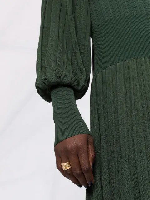 zimmermann pleated long sleeve mini