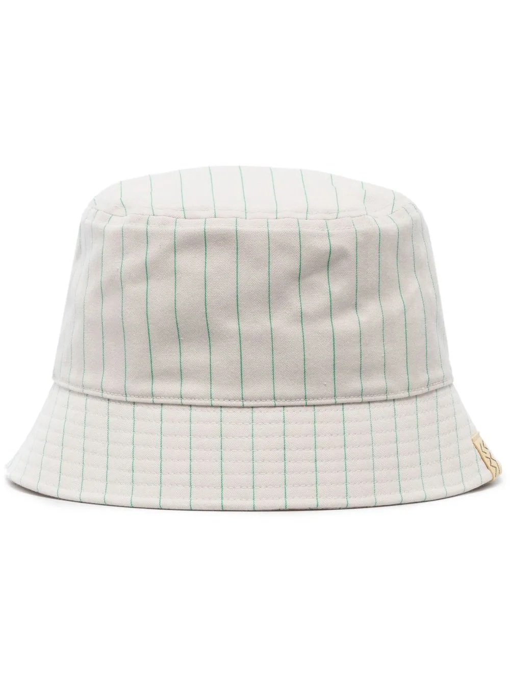 

visvim gorro de pescador con motivo de rayas - Blanco