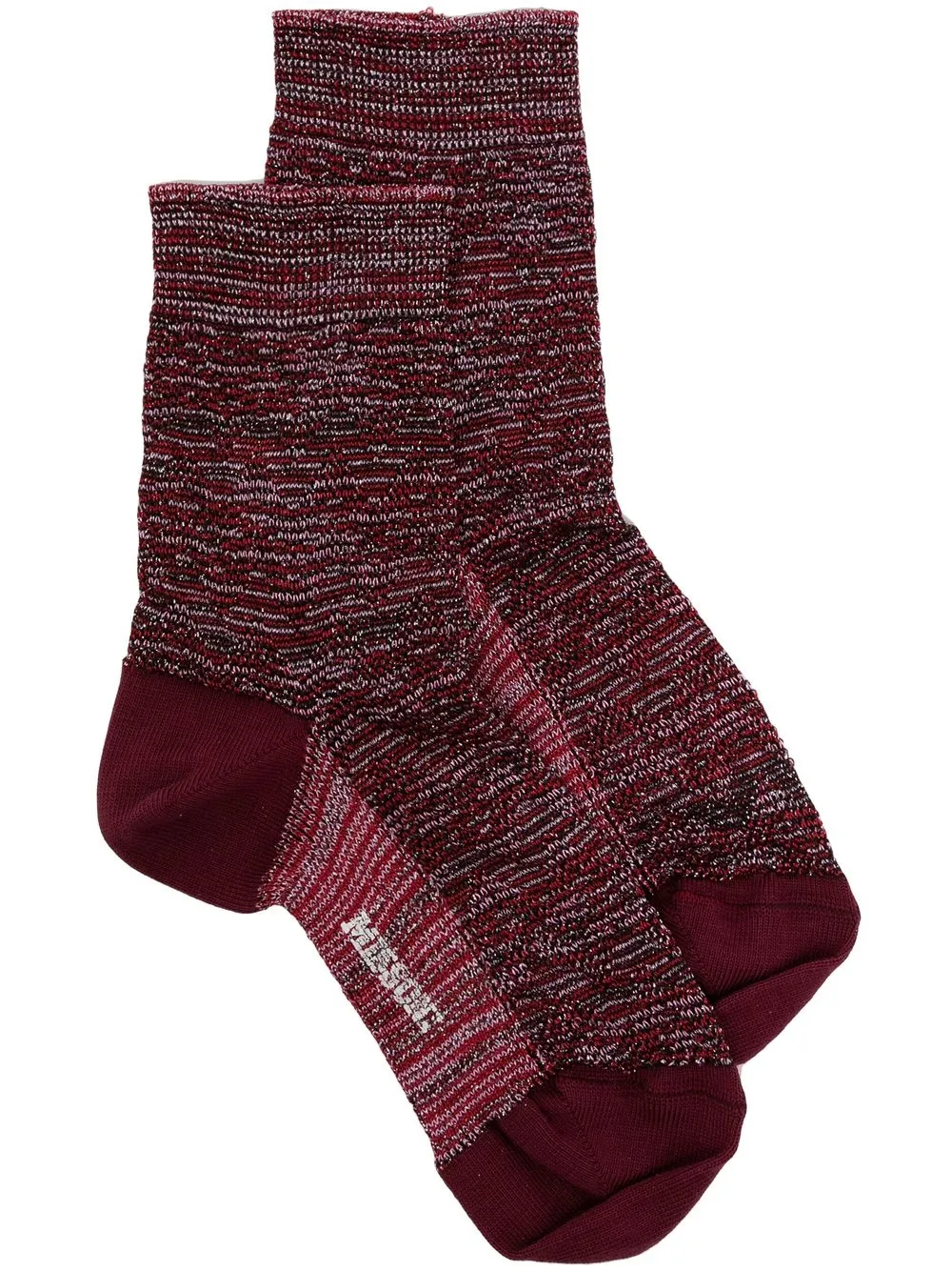 

Missoni lurex-detail ankle socks - Red