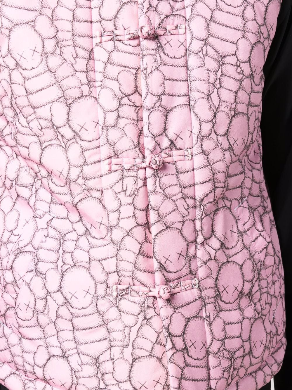 Shop Comme Des Garçons Shirt X Kaws Graphic-print Gilet In Rosa