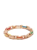 Lauren Rubinski 14kt yellow gold Rainbow enamel bracelet