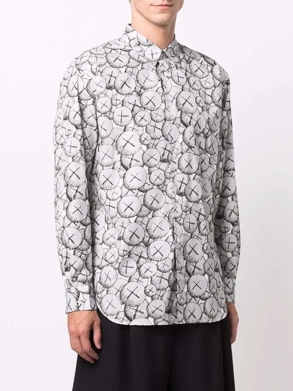 фото Comme des garçons shirt рубашка с графичным принтом