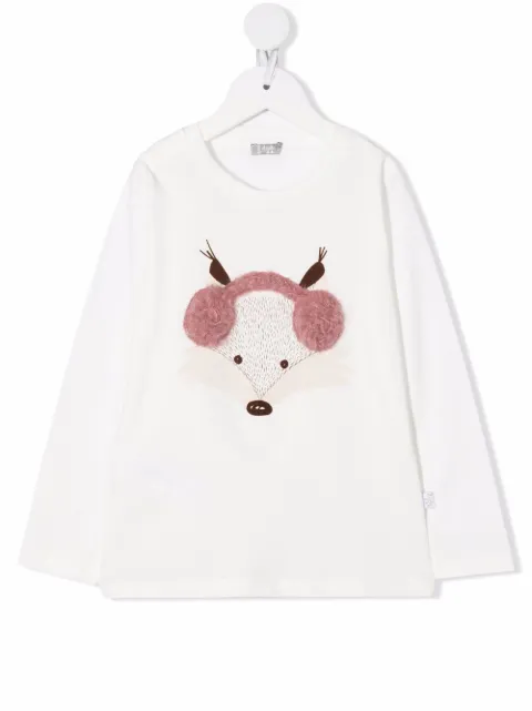 Il Gufo embroidered long-sleeved T-shirt