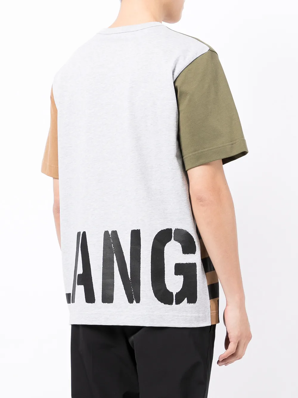 фото Helmut lang футболка с короткими рукавами и вставками