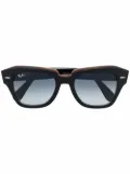 Ray-Ban State street square-frame sunglasses - Black