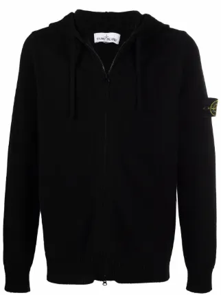 stone island garment dyed moletom com capuz