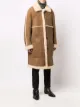 TOM FORD shearling single-breasted coat