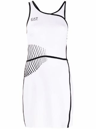 Shop Ea7 Emporio Armani sleeveless panelled tennis dress with Express  Delivery - FARFETCH