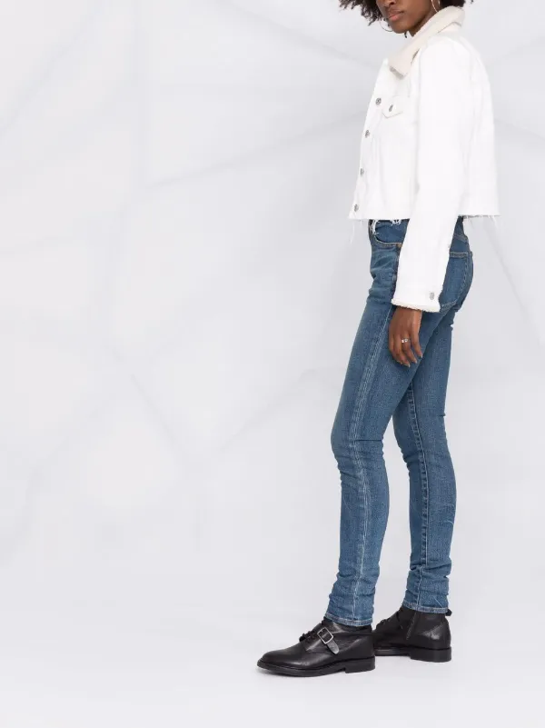 Saint Laurent Whiskered Skinny Jeans | Blue | FARFETCH