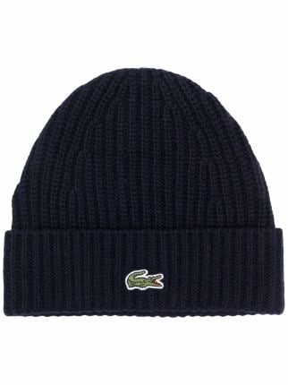 Lacoste Logo Embroidered Beanie - Farfetch