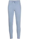 Madison.Maison laminated-stripe cashmere trousers - Blue