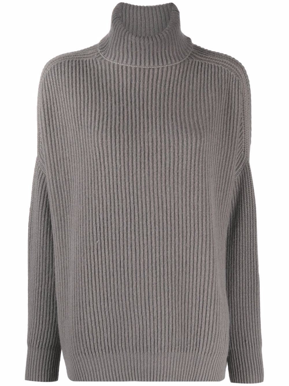 фото Avant toi свитер в рубчик с высоким воротником