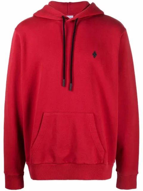 Marcelo Burlon County of Milan embroidered logo cotton hoodie