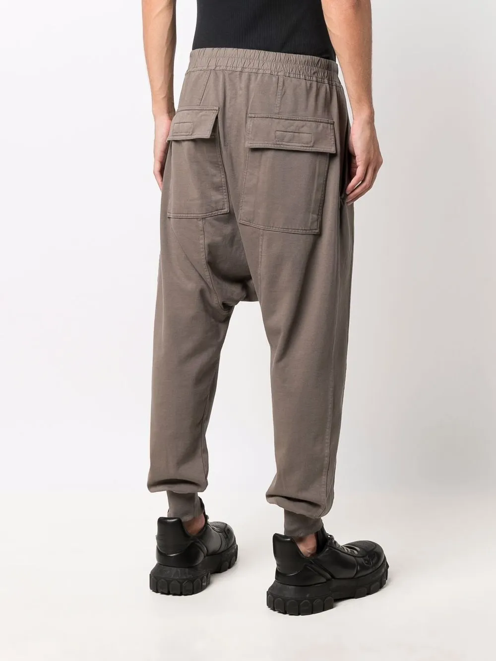 фото Rick owens drkshdw брюки с кулиской и низким шаговым швом