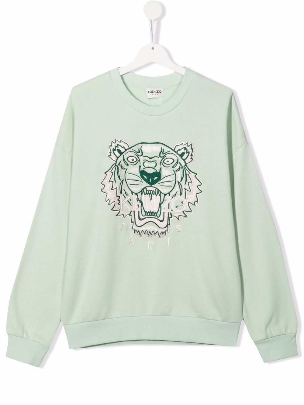 фото Kenzo kids толстовка с вышивкой tiger