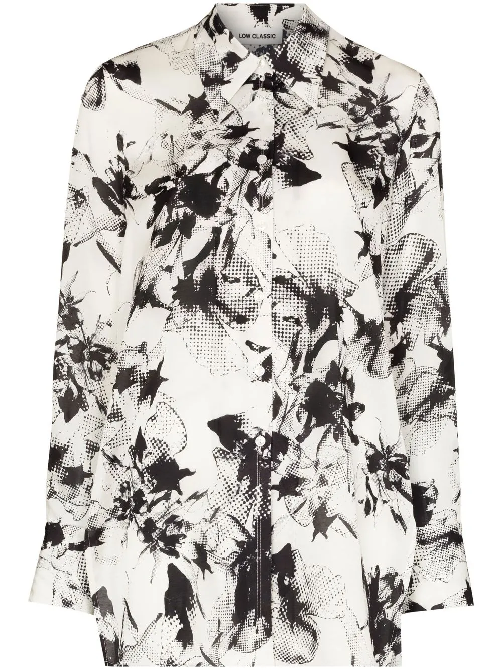 

Low Classic graphic-print oversized shirt - Neutrals