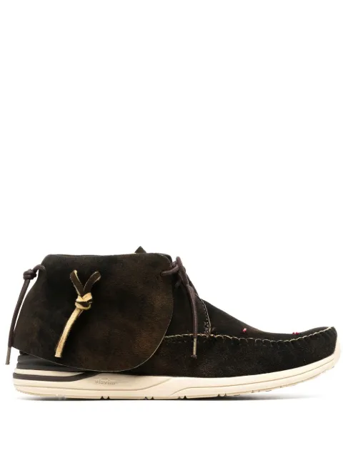 visvim lace-up fringed sneakers