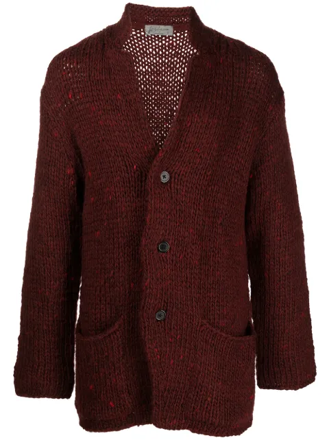buttoned-up wool cardigan