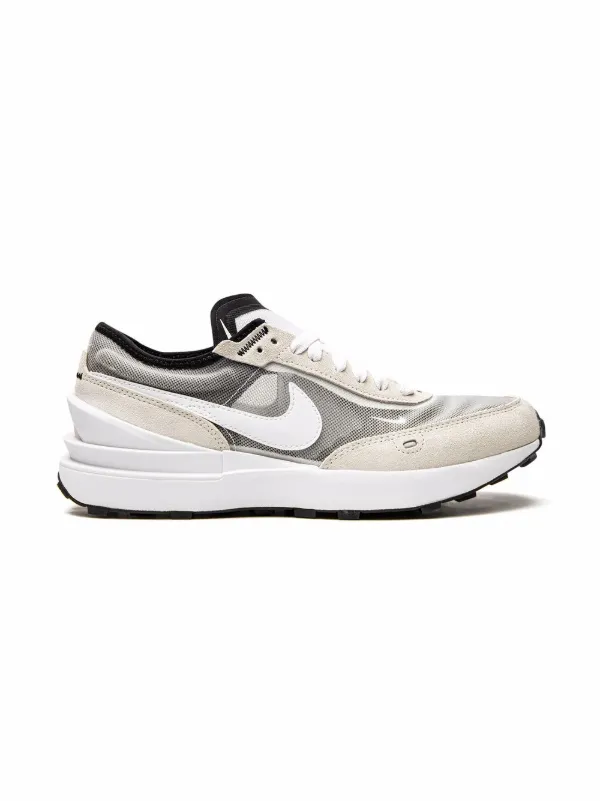 nike waffle white grey
