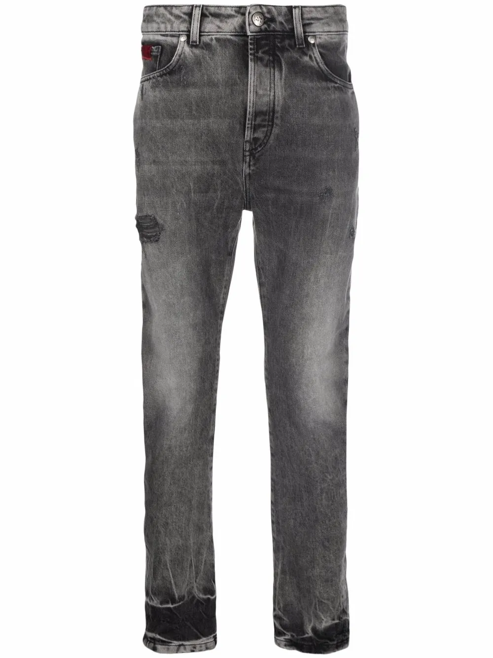 

John Richmond jeans rectos con tiro medio - Gris