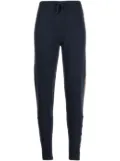 Madison.Maison laminated-stripe cashmere trousers - Blue