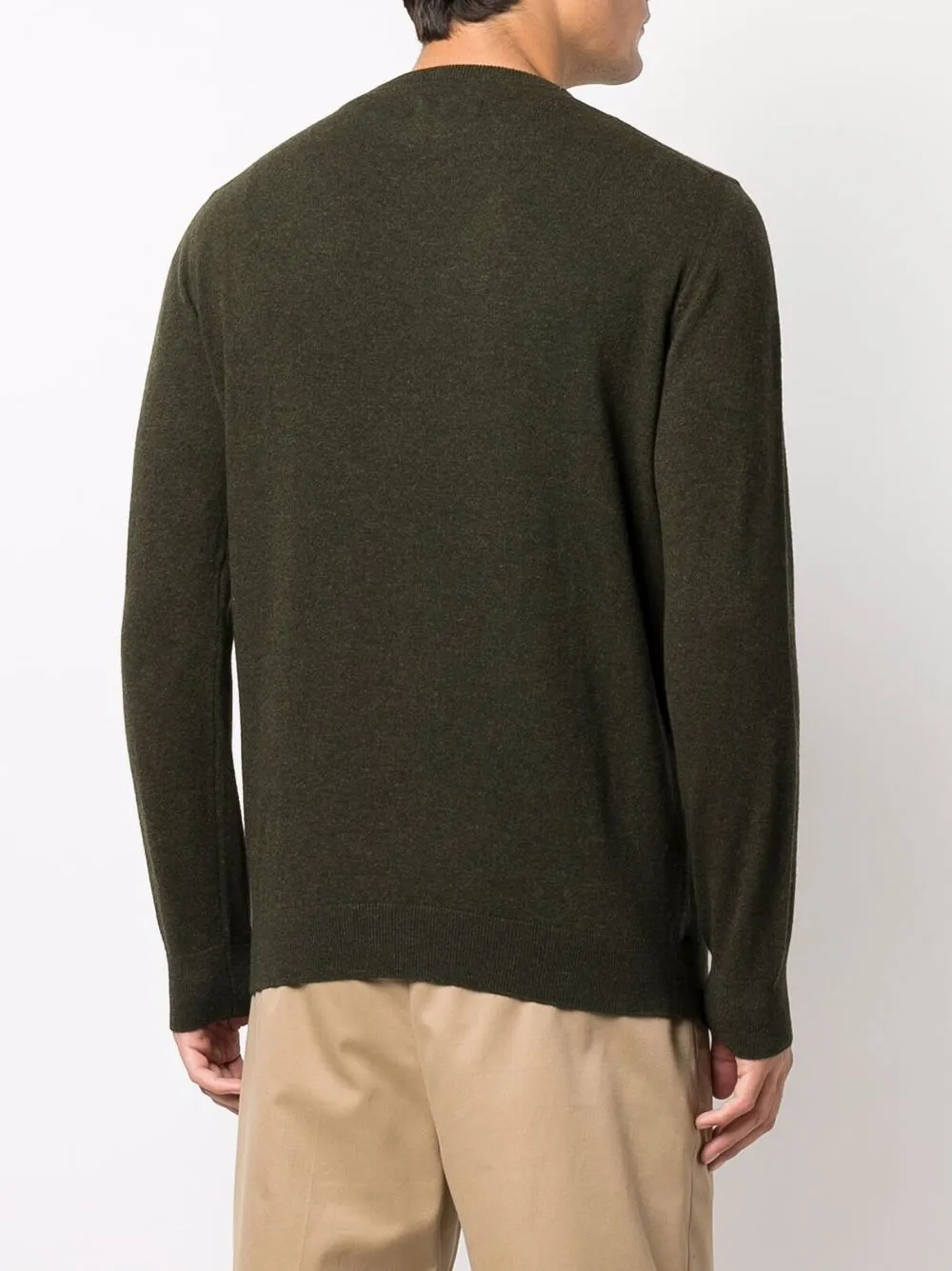 Barbour Trui met geborduurd logo Groen