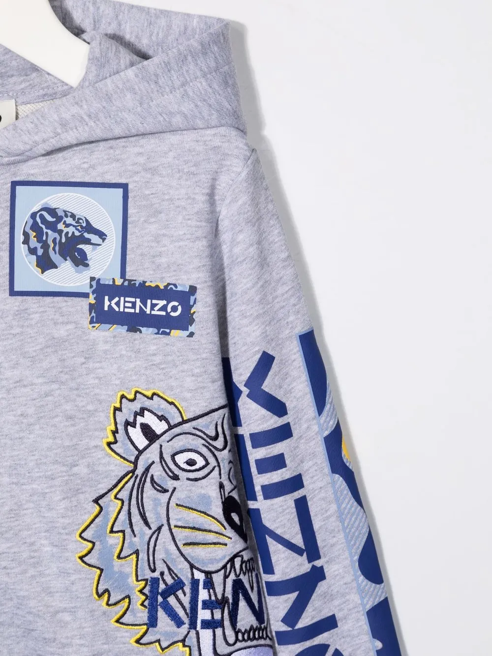 фото Kenzo kids худи на молнии с принтом tiger