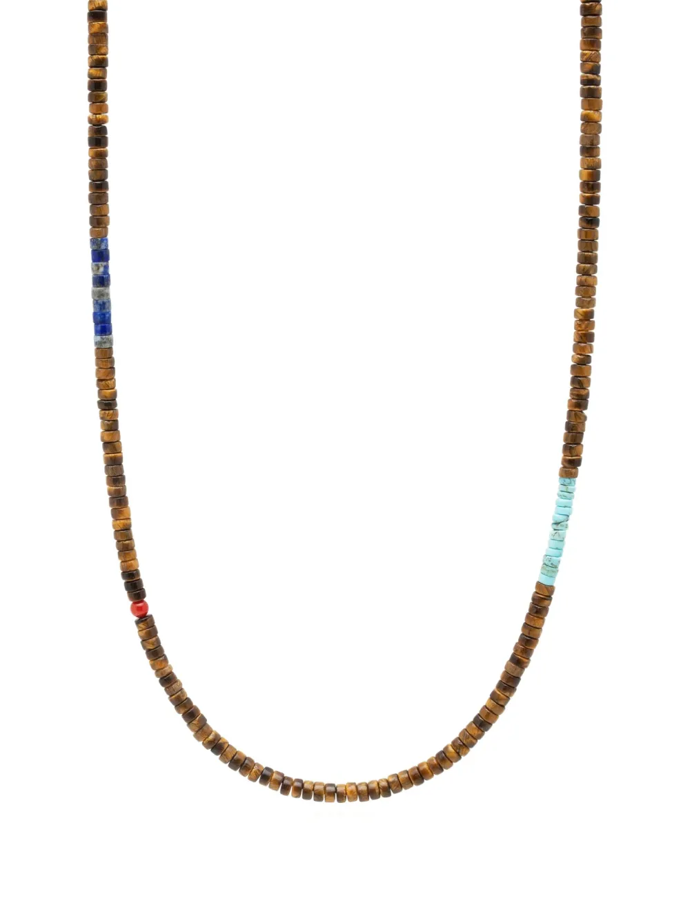 Nialaya Jewelry Heishi faceted bead-embellished necklace | Brown | Image 1